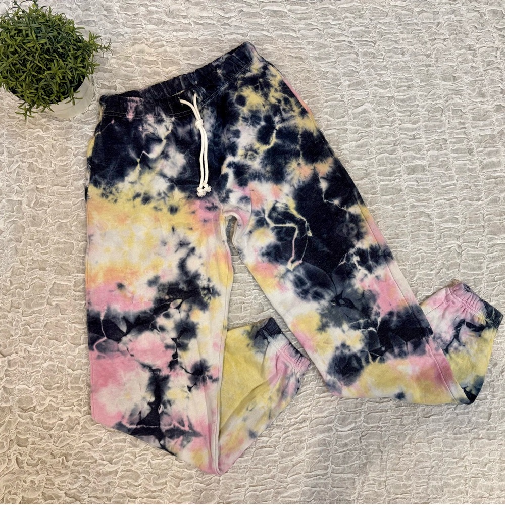 Aeropostale Tie Dye Joggers Jogger Fleece Sweatpants Athleisure Lounge Pants